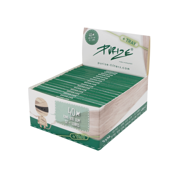 PURIZE Papers King Size Slim Papes and Tray
