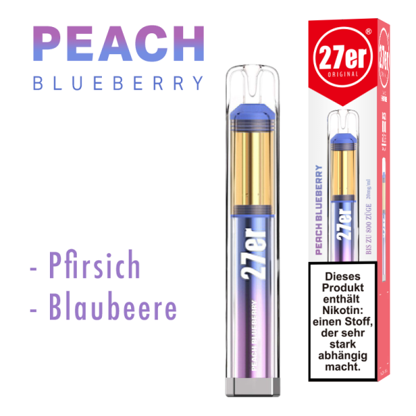 Venookah Vapes 800 Peach Blueberry