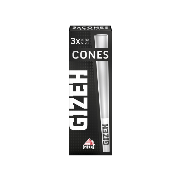 Gizeh - Cones + Tips Black