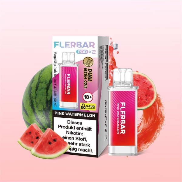Flerbar Liquid Pod 2er Pack - Pink Watermelon