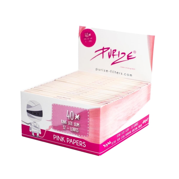 PURIZE Papers King Size Pink