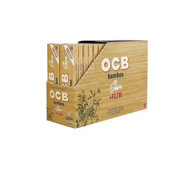 OCB Organic Bamboo Slim Papes + Tips