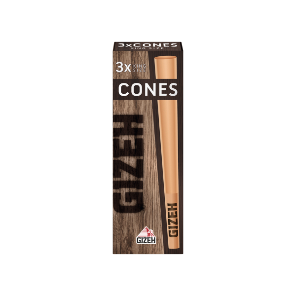Gizeh - Cones + Tips Brown