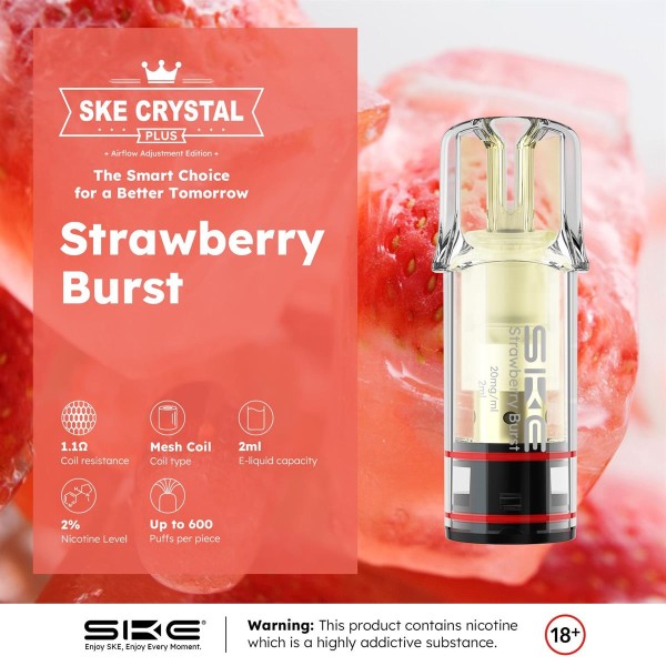Crystal Plus Pod - Strawberry Brust