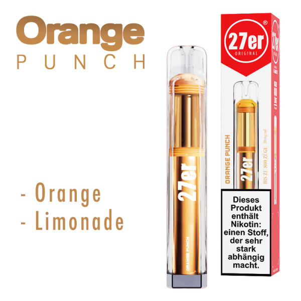 Venookah Vapes 800 Orange Punch