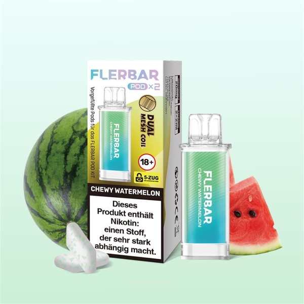 Flerbar Liquid Pod 2er Pack - Chewy Watermelon