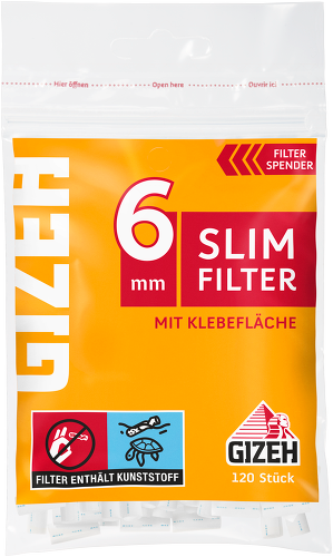 Gizeh Slim Filter 6mm 20x 120 Beutel