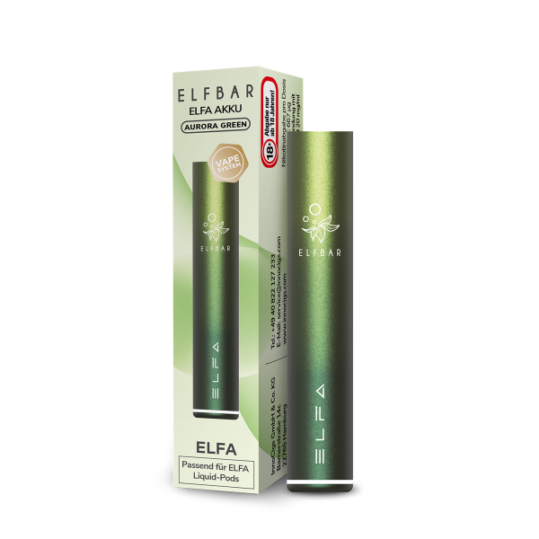 ELFA Mod Wiederaufladbare Mehrweg E-Zigarette-Aurora Green