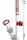 INS580 rote Insomnia Bong 45cm 18.8er Schliff