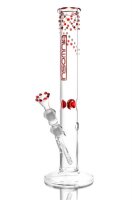 INS581 rot/weiße Insomnia Bong 45cm 18.8er Schliff