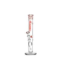 INS581 rot/weiße Insomnia Bong 45cm 18.8er Schliff