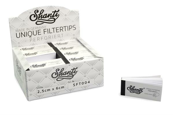 Shanti Filtertips 2,5cm x 6cm, perforiert