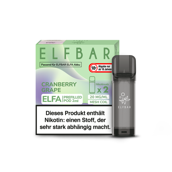 ELFA Liquid Pod 2er Pack- Cranberry Grape