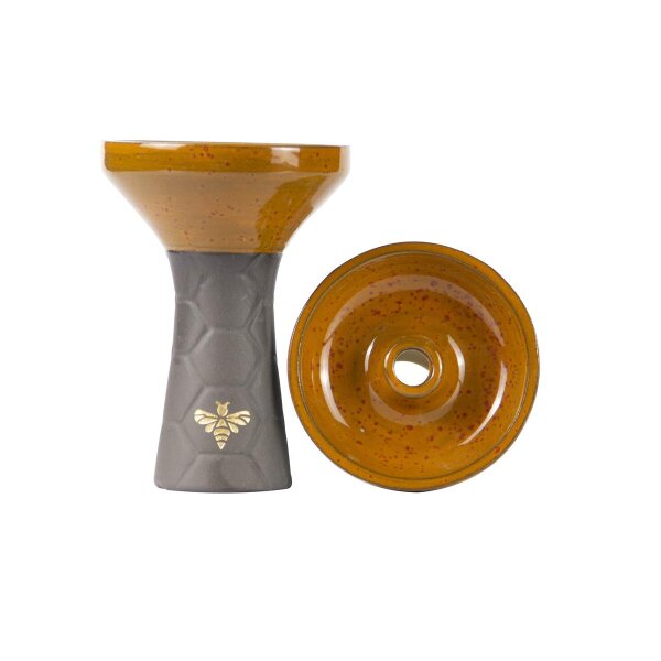 Bee Hookah Phunnel Brown/Orange Yellow