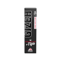 Gizeh Papes Black King Size Slim + Tips 26 Heftchen