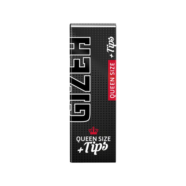 Gizeh papes  Black Queen Size Slim + Tips 26 Heftchen