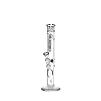 INS581 schwarz/weiße Insomnia Bong 45cm 18.8er Schliff