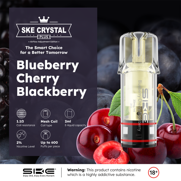 Crystal Plus Pod - Blueberry, Cherry, Blackberry