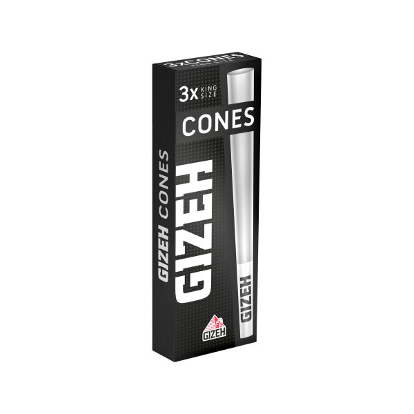 Gizeh - Cones + Tips Black