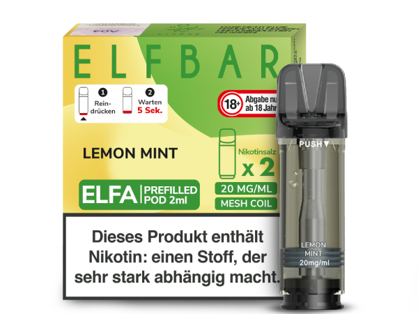 Elfa Liquid Pod 2er Pack - Lemon Mint