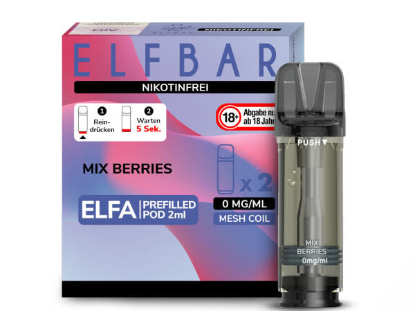 ELFA Liquid Pod 2er Pack Nikotinfrei - Mix Berries