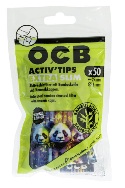 OCB Active´Tips Extra Slim Limited Edition 6mm 1VE = 50 Tips