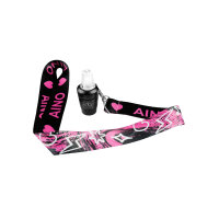 Aino Hygienemundstück mit lanyard - Black/White