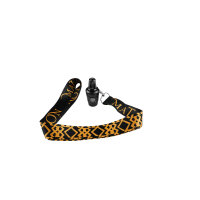 Mata Leon Hygienemundstück mit Lanyard - Black/Black