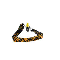 Mata Leon Hygienemundstück mit Lanyard - Black/Gold