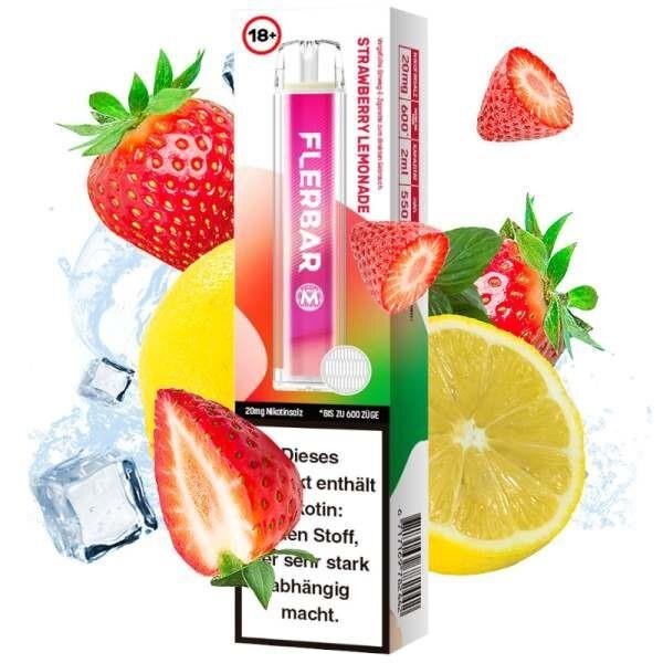 Flerbar  600 Strawberry Lemonade 20mg,